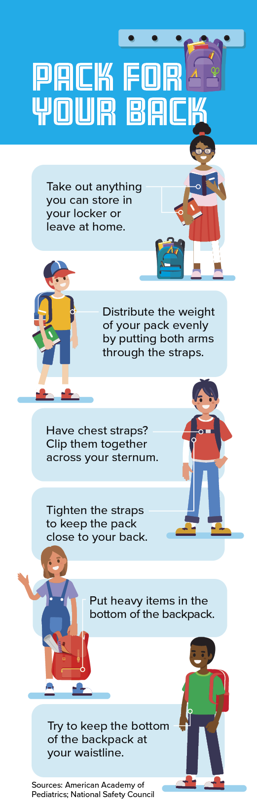Backpack safety tips