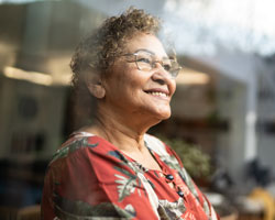 Older women smiling.